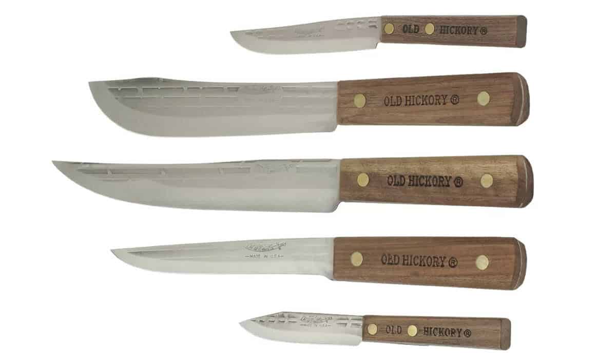 The Ontario Knife Company Old Hickory Set has a classic look and high quality durable blades.