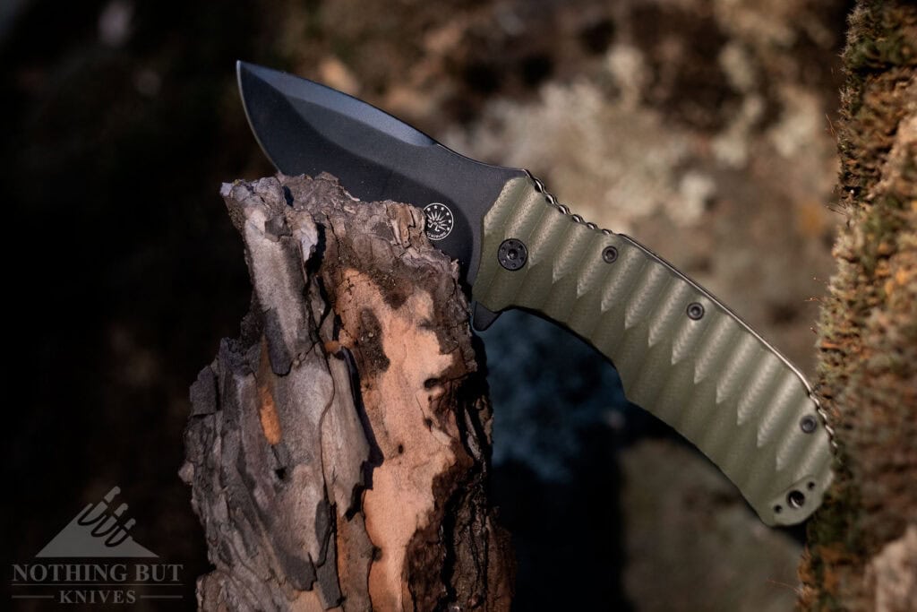The Off-Grid Rapid fire features D2 steel which is a decent option for work knives.