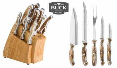 13 Piece Buck Kitchen Knife Set 400x233 