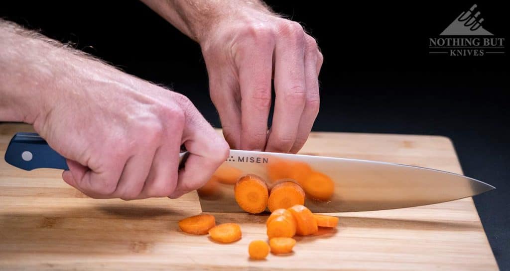 This is my one-minute review of the Misen chef's knife. Full review on