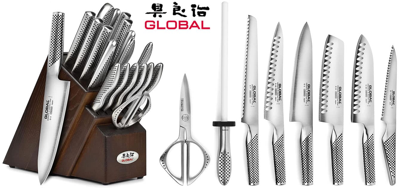 Global 20 Piece Knife Block Set