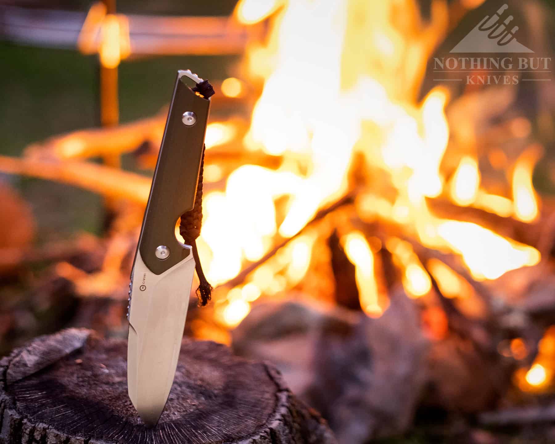 The Civivi Kepler has a clever shape that makes it a good option for camping food prep.