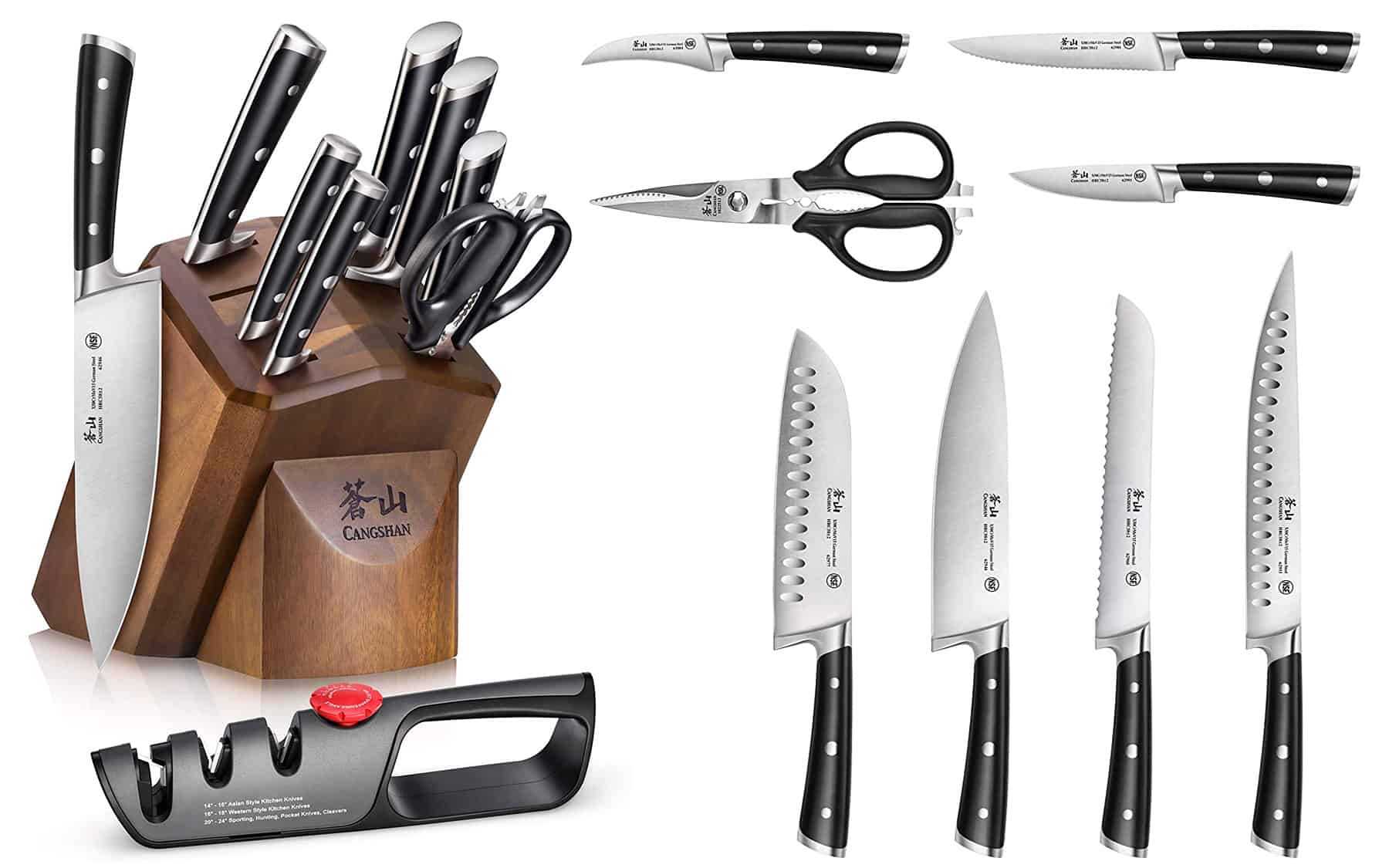  Home Hero 20 Pcs Kitchen Knife Set, Chef Knife Set