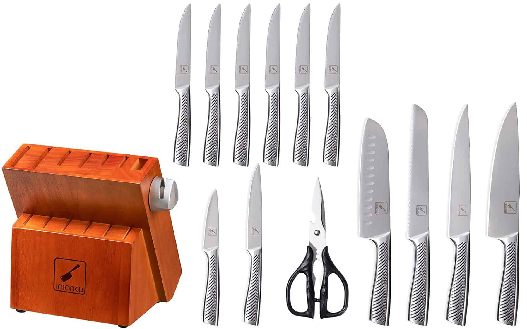 Kitchen Knife Set, imarku Knife Set with Block,14-Piece Premium Knives Set