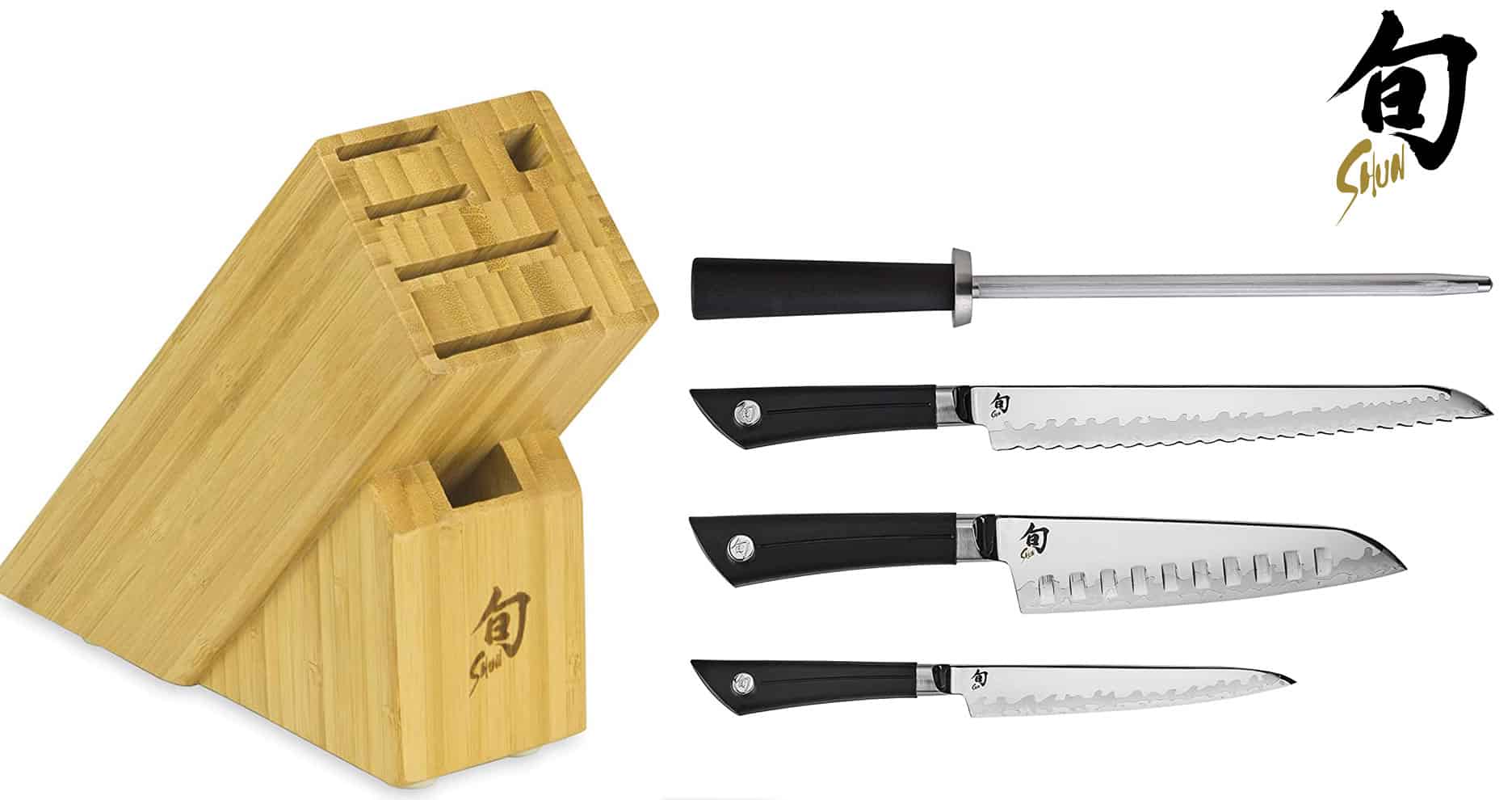Shun Sora Six-Piece Block Kitchen Knife Set - Blade HQ