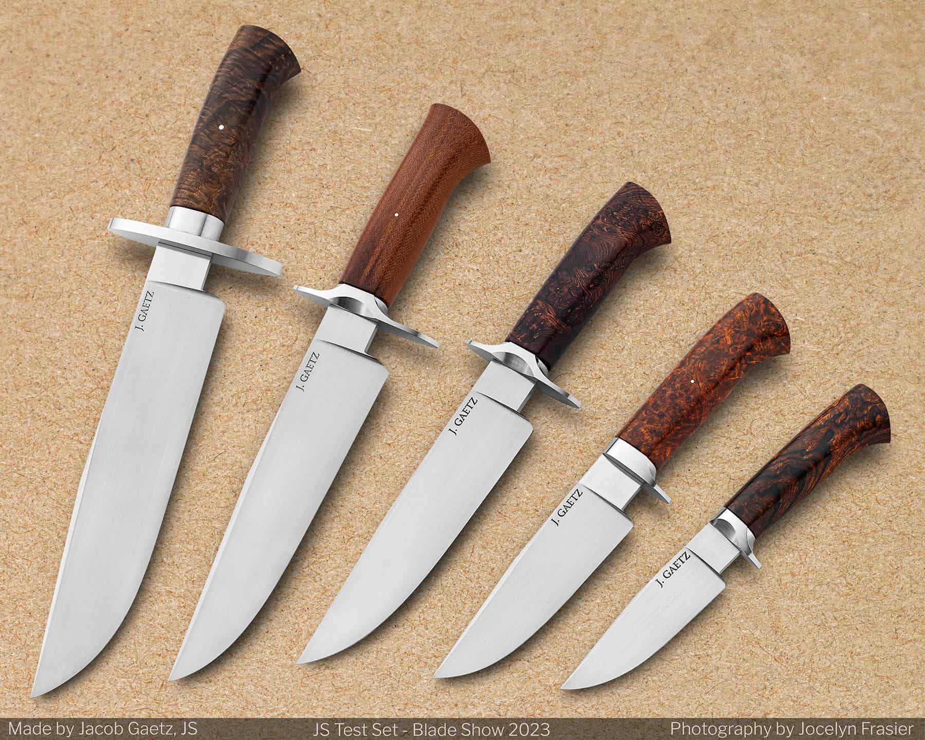 A set of Gaetz designed hunting knives is a beautiful thing. 