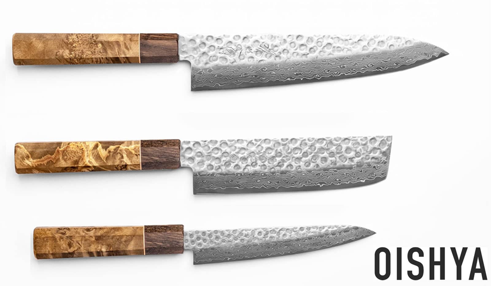 Japanese Damascus Steel Kitchen Knife Set