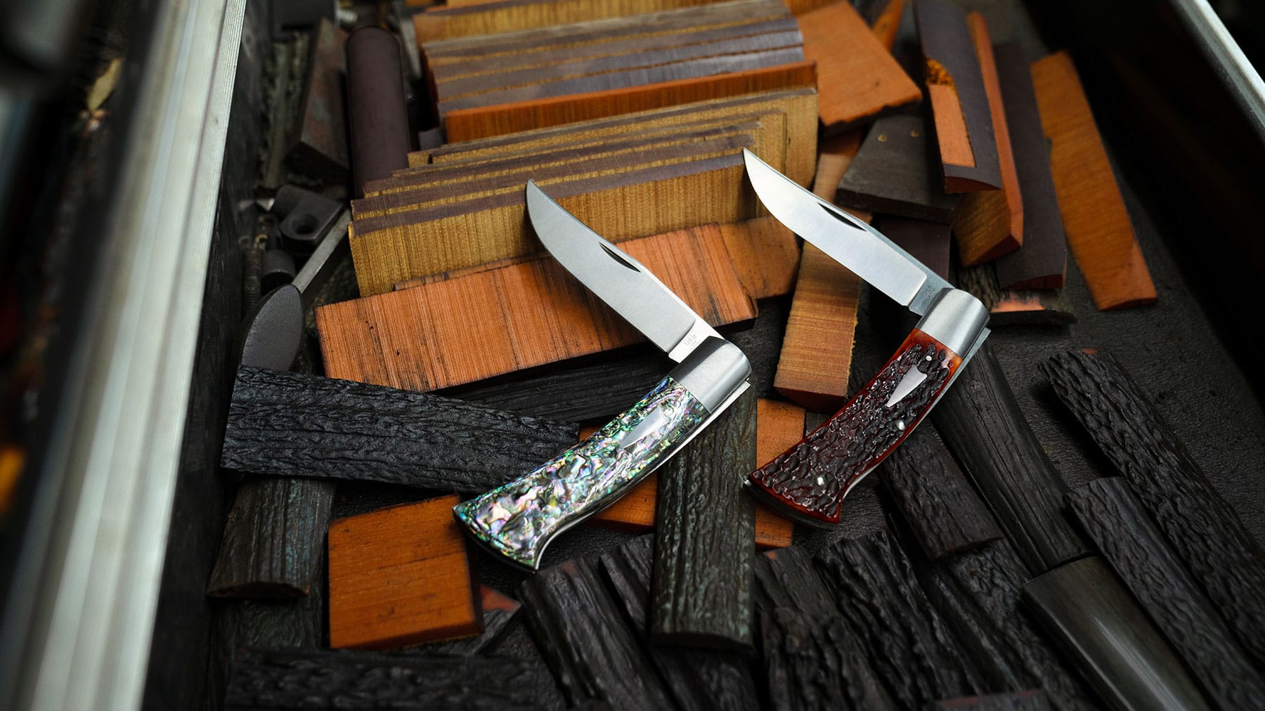 The Axe handle is the result of the first collaboration between Case and Bill Ruple.
