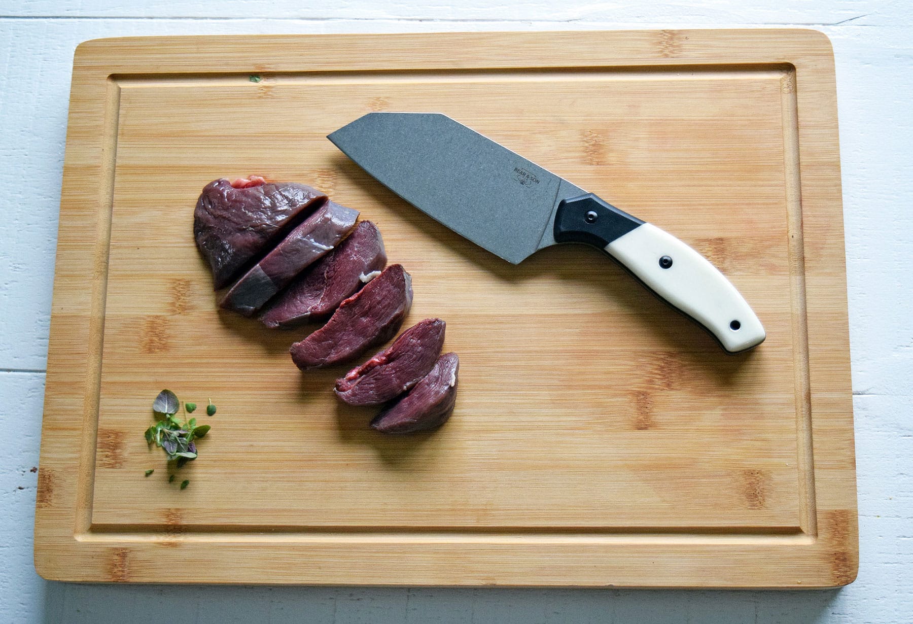 The Professional Chopper is an ideal cleaver for processing meat. 
